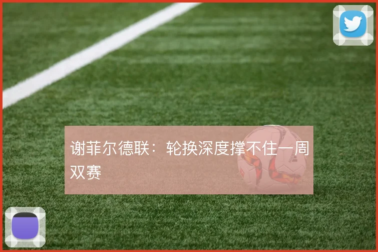谢菲尔德联：轮换深度撑不住一周双赛